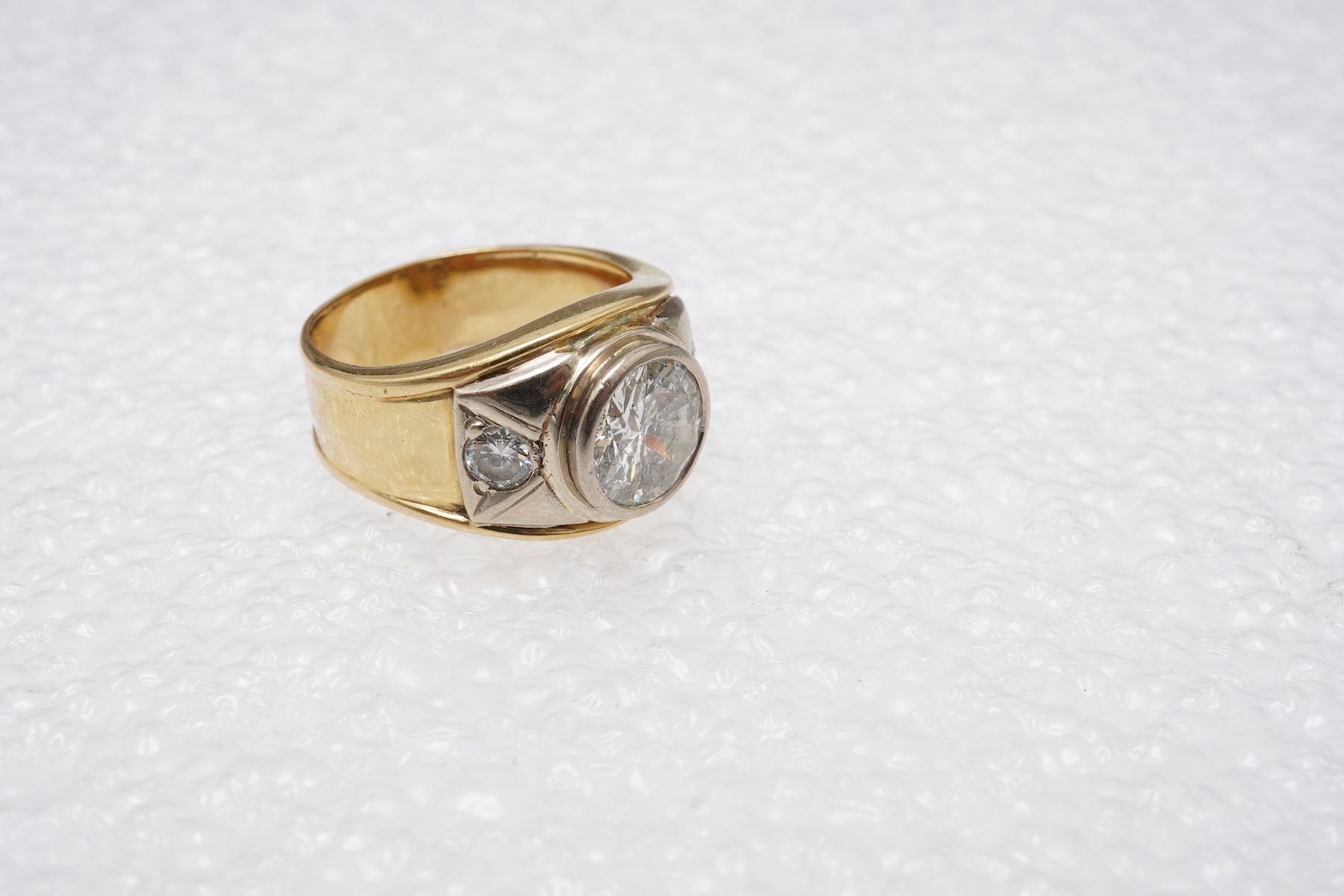 A diamond dress ring